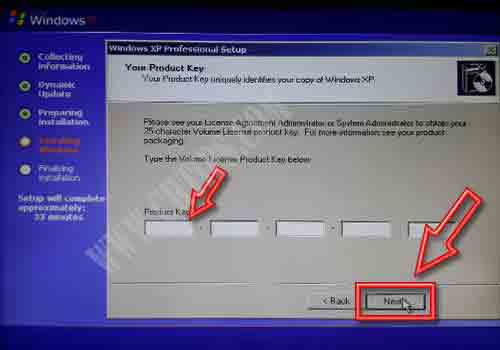 Install Windows XP from USB