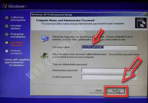 Install Windows XP from USB