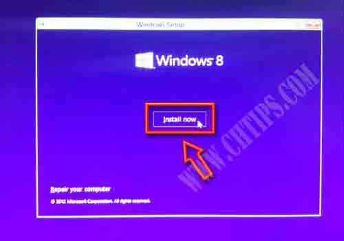 Install Windows 8 Using USB Pen drive