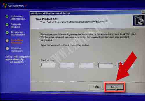  Install Windows XP