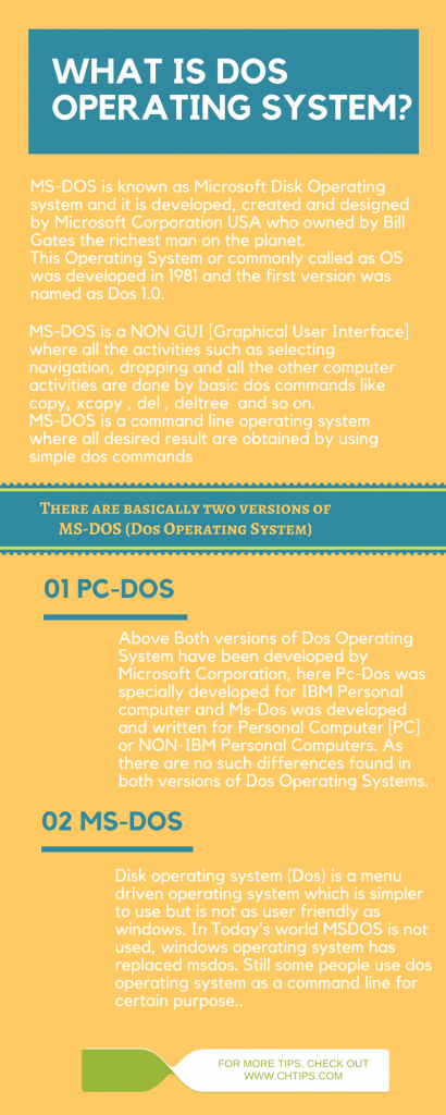 Why do we use DOS?
