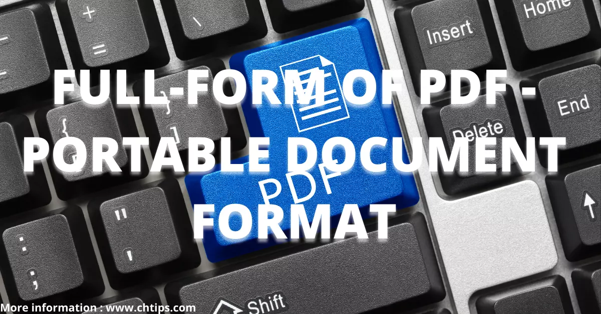 What is the Full Form of PDF in Computer | PDF Full Form
