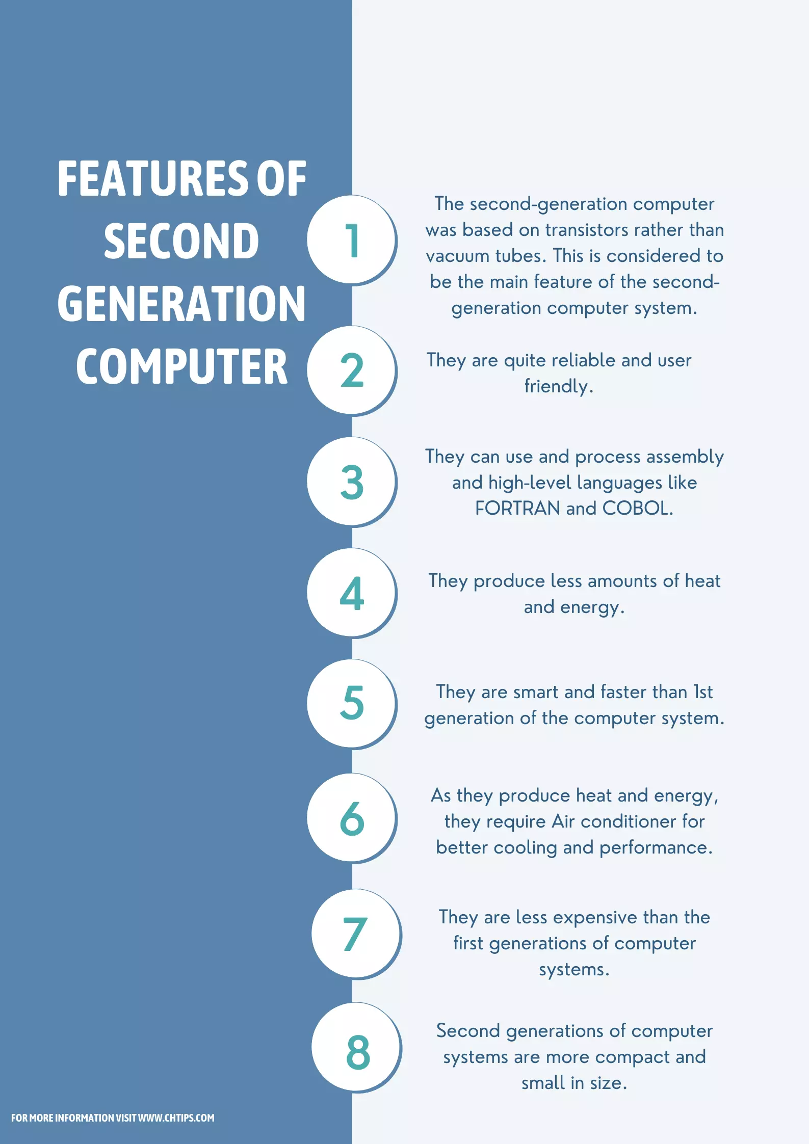Characteristics and Features of Second Generations of Computer System