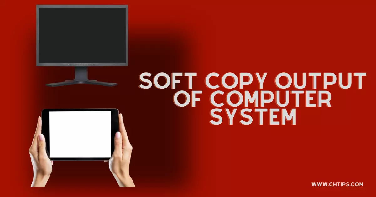 Soft Copy Output of Computer System