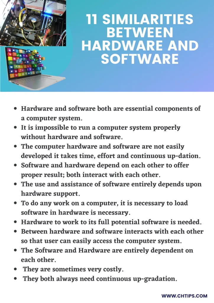 Similarities Between Hardware and Software