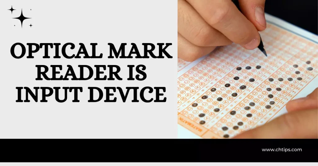 Optical Mark Reader Input Device 