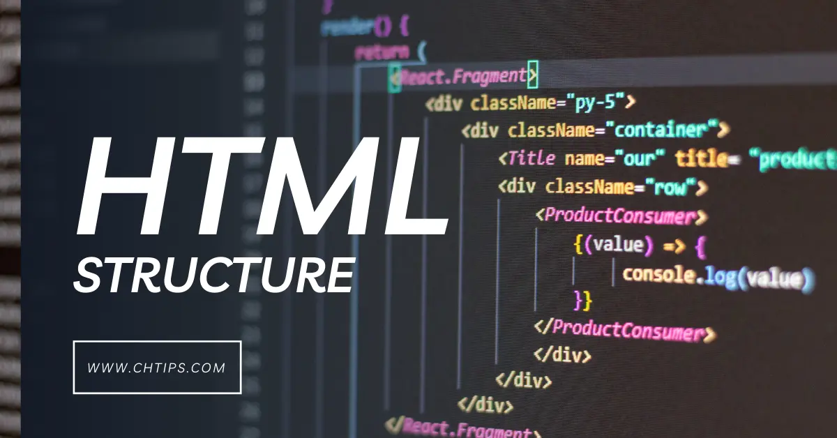 structure and presentation in html