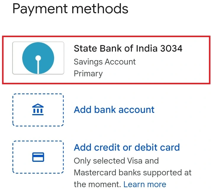 GPay Registered Bank GPay Registered Bank