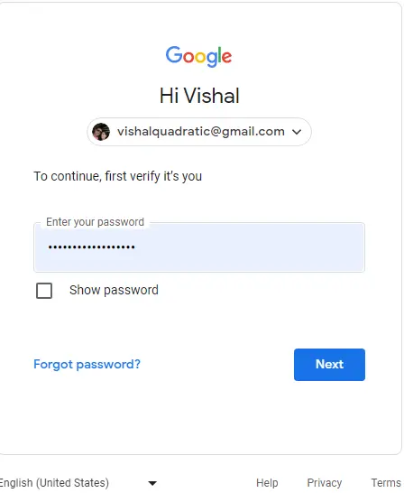 Gmail login