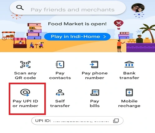 Pay UPI ID or Number