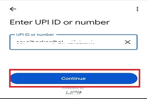 Pay UPI ID or Number