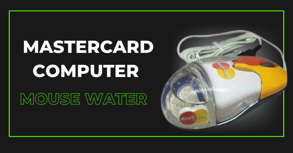 Mastercard Computer Mouse Water Mastercard Computer Mouse Water
