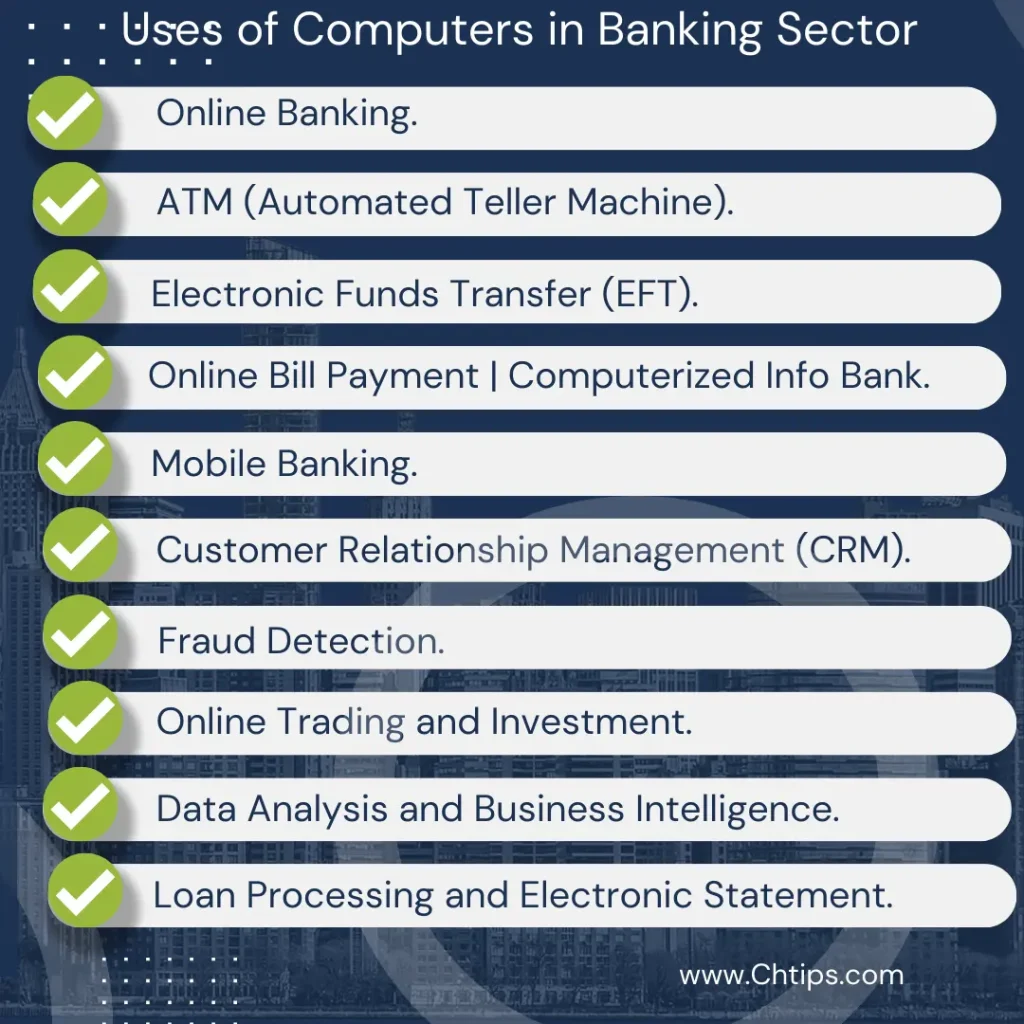 Uses of Computers in Banking Sectors 