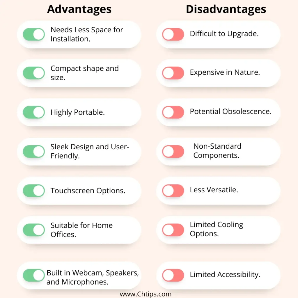 Advantages and Disadvantages of Allinone Computers